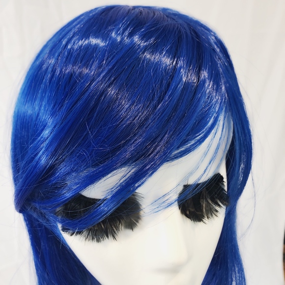 NWT royal blue wavy wig adjustable long cosplay main image 6